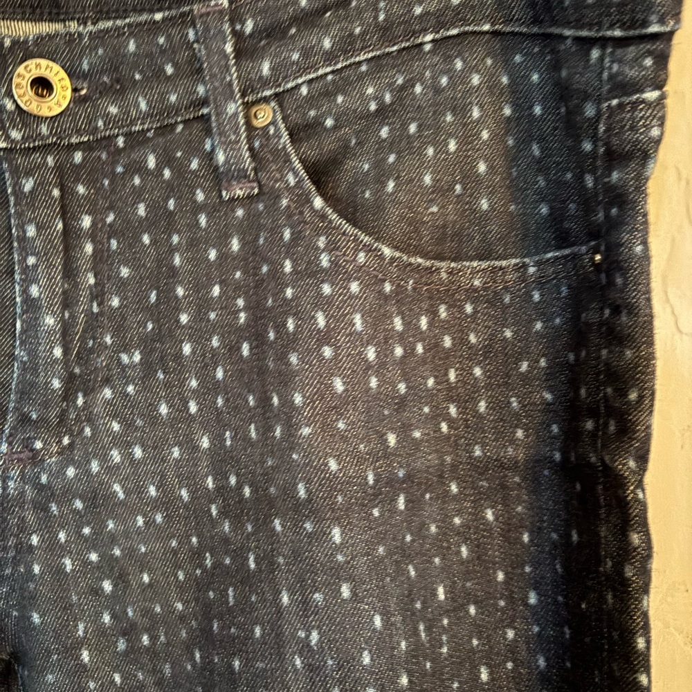AG Adriano Goldschmied - the Stevie - dark Blue Jeans - polka dot detail!!